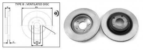 Диск гальмівний APPLUS 61708AP