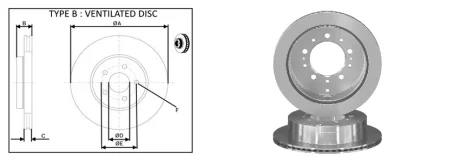 Диск гальмівний APPLUS 61712AP
