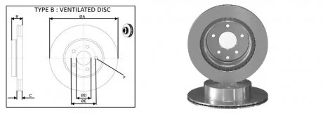Диск тормозной APPLUS 61720AP