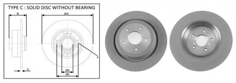 Диск тормозной APPLUS 61856AP