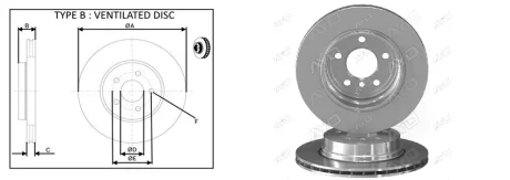 Диск гальмівний зад. BMW X3 (E83) 2.0-3.0D 09.03-12.11 APPLUS 61943AP