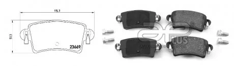 Тормозные колодки APPLUS 71150BBAP