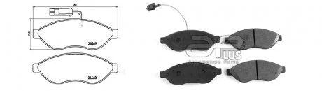 Колодки гальмівні APPLUS 71169BAAP