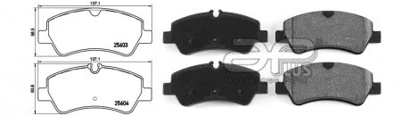 Колодки гальмівні APPLUS 71193BAAP