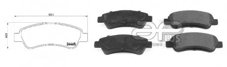 Колодки гальмівні APPLUS 71255BAAP