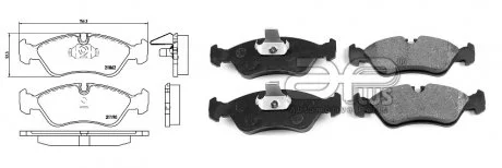 Колодки гальмівні APPLUS 71282BAAP