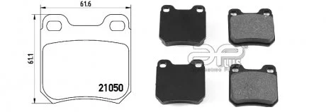 Тормозные колодки APPLUS 71283BAAP