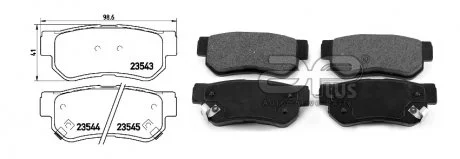 Колодки гальмівні APPLUS 71287BAAP
