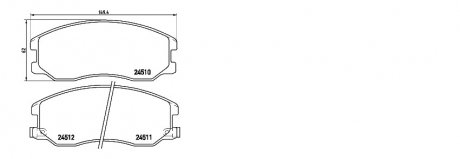 Колодка тормозная, лев/прав, перед CHEVROLET CAPTIVA (C100, C140) (06/06-) APPLUS 71302BAAP