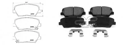 Колодки гальмівні APPLUS 71308BAAP