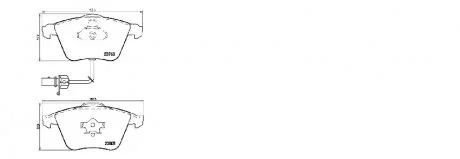 Колодка гальмівна, лев/правий, перед AUDI A6 (4F2, C6) (04/04-06/11) APPLUS 71312BAAP