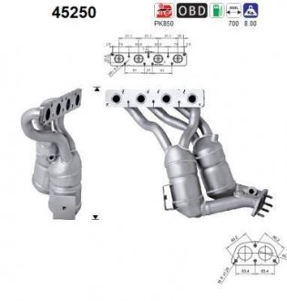 Катализатор AS AS-PL 45250