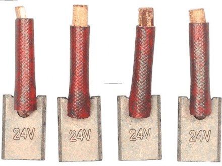 Щетки стартера MI-24V, CG141010 (6.5*12. 0*17.0) комплект AS-PL SB5032 (фото 1)