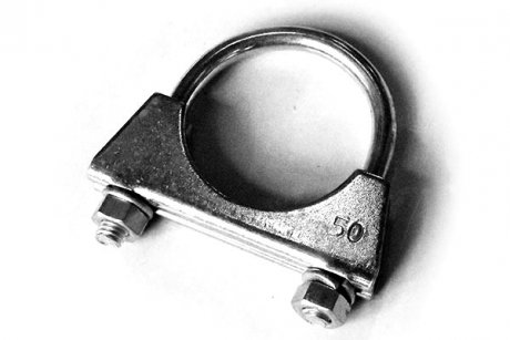 Хомут глушника драбинний M8 Ф50 мм (оцинк. сталь) (10шт)) ASAM 55317