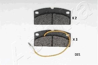 Тормозные колодки, дисковый тормоз (набор) ASHIKA 5000021