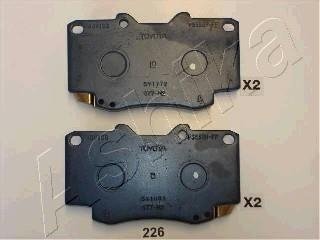 Тормозные колодки, дисковый тормоз (набор) ASHIKA 5002226