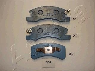 Тормозные колодки, дисковый тормоз (набор) ASHIKA 5006609