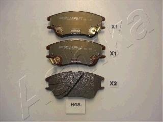 Тормозные колодки, дисковый тормоз (набор) ASHIKA 50H0008