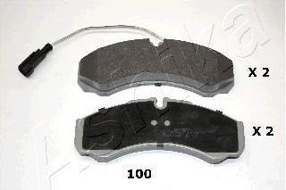 Тормозные колодки, дисковый тормоз (набор) ASHIKA 5101100
