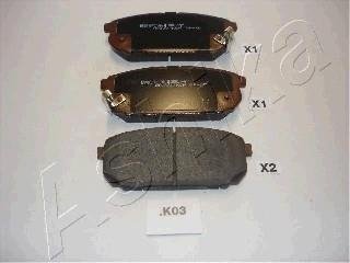 Тормозные колодки дисковые KIA SORENTO JC 2.4,IT ASHIKA 510KK03