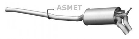 Глушник вихлопних газів (кінцевий) ASMET 01048