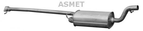 Глушник системи випуску (середній) ASMET 07172