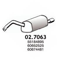 Глушник вихлопних газів (кінцевий) ASSO 027063