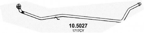Труба вихлопного газу ASSO 105027