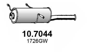 Глушник вихлопних газів (кінцевий) ASSO 107044