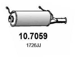 Глушник вихлопних газів (кінцевий) ASSO 107059