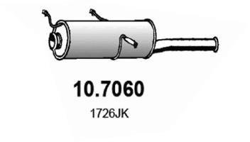 Глушник вихлопних газів (кінцевий) ASSO 107060
