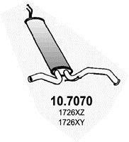 Глушник вихлопних газів (кінцевий) ASSO 107070