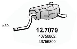 Глушник вихлопних газів (кінцевий) ASSO 127079