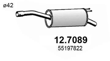 Глушник вихлопних газів (кінцевий) ASSO 127089