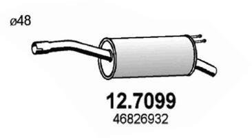 Глушник вихлопних газів (кінцевий) ASSO 127099