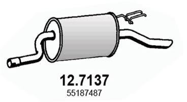Глушник вихлопних газів (кінцевий) ASSO 127137