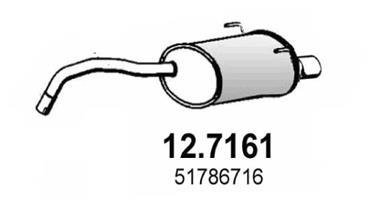 Глушник вихлопних газів (кінцевий) ASSO 127161