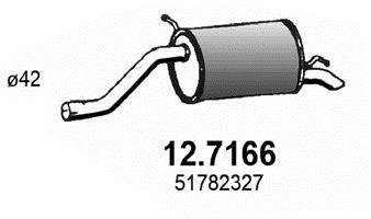 Глушник вихлопних газів (кінцевий) ASSO 127166