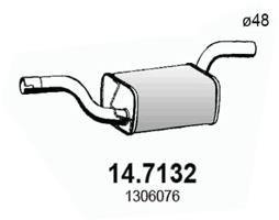 Глушник вихлопних газів (кінцевий) ASSO 147132