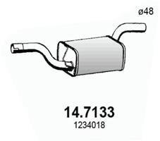 Глушник вихлопних газів (кінцевий) ASSO 147133