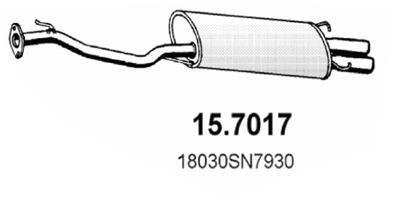 Глушник вихлопних газів (кінцевий) ASSO 157017