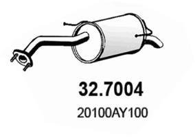 Глушник вихлопних газів (кінцевий) ASSO 327004