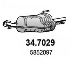 Глушник вихлопних газів (кінцевий) ASSO 347029