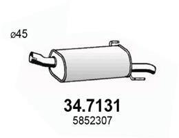 Глушник вихлопних газів (кінцевий) ASSO 347131