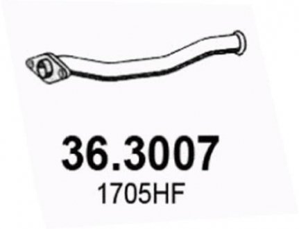 Труба вихлопного газу ASSO 363007
