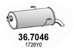 Глушник вихлопних газів (кінцевий) ASSO 367046