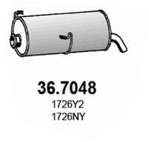 Глушник вихлопних газів (кінцевий) ASSO 367048
