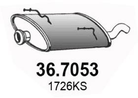 Глушник вихлопних газів (кінцевий) ASSO 367053