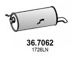 Глушник вихлопних газів (кінцевий) ASSO 367062