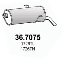 Глушник вихлопних газів (кінцевий) ASSO 367075